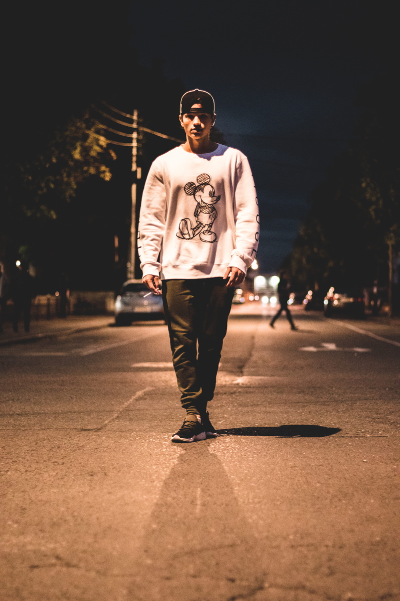 undershirt, focus on foreground, nighttime, human, leisure activity, walking, leisure activities, incidental people, ireland, middle, looking at camera