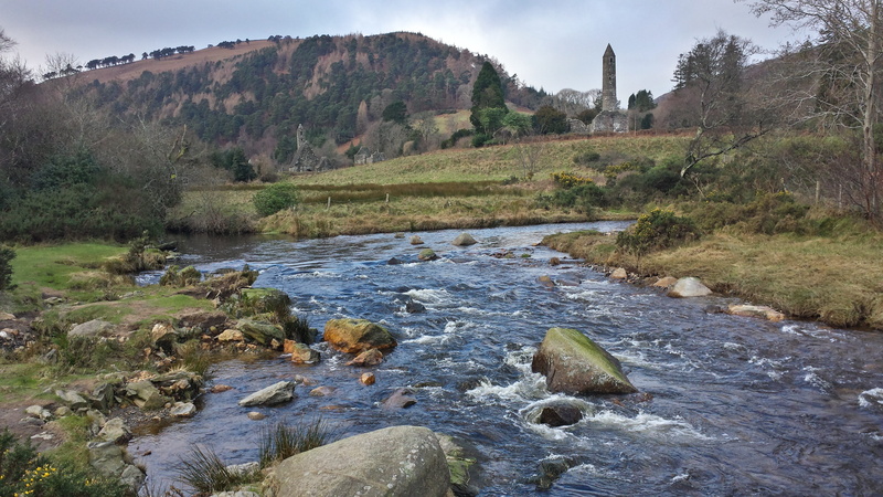 landscape, trail, places, trip, leisure, Ireland, holidays, tranquility, rocks, non-urban scene, tourist destination, adventure, one animal, tranquil scene