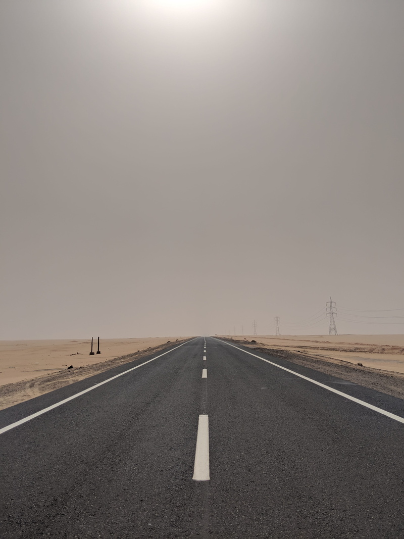azure sky, middle east, nature, outdoors, abandoned, tar, sky, tranquil scene, desert, africa, 4K, road, sign, tower, tarmac, town, urban, driving, street