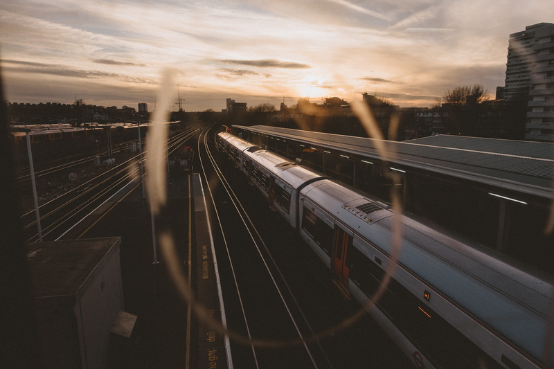 on the move, railroad track, city, clapham junction, orange, no people, travel, transportation, london, sunset, subway train, transport, window, multiple lane highway