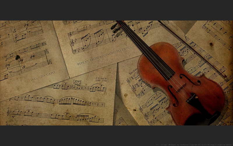 sepia tone, 1080P, da, capo, vintage, c, music, violin, 3d and abstract, d, sheet
