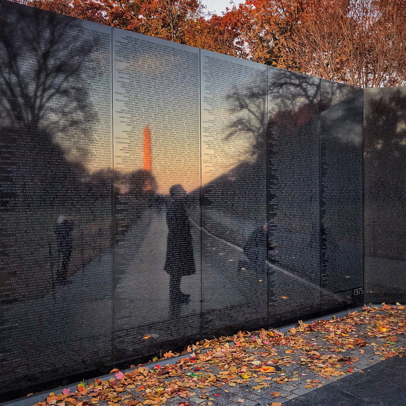 1080P, Vietnam Veterans Memorial, Washington, D.C., monument, fall