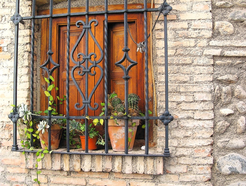 masonry, building, paintnet, steel, door, stone, spain, entrance, south, growth, picturesque, cultures, green, facade, granada, rustic, safety, architecture