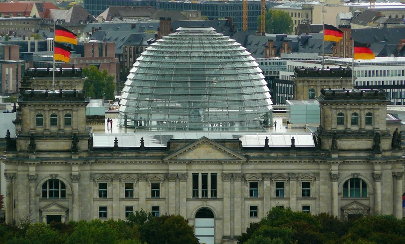 berlin, day, tourist attraction, building exterior, places of interest, germany flag, bundestag, building, bird, plant, capital, symbol, s, patriotism