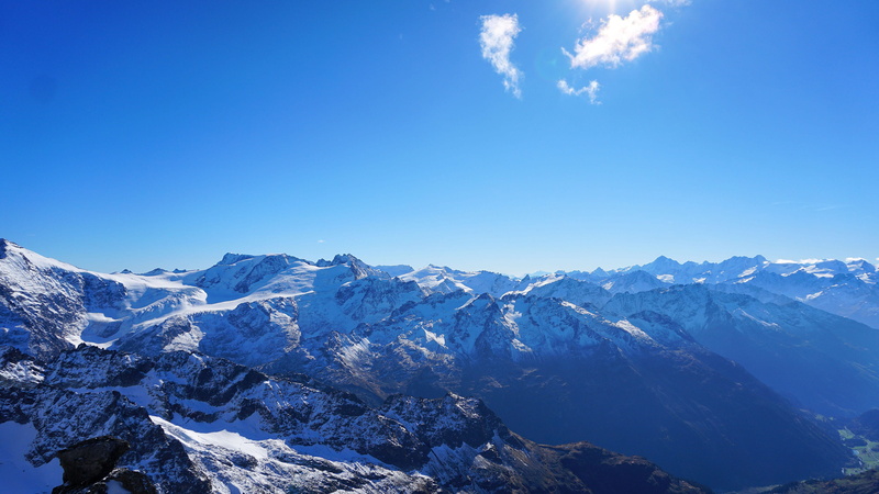 frosty weather, altitude, snow capped mountains, landscape, cloud - sky, cold temperature, zing, scenics - nature, glacier, sky, blue, high, mountains