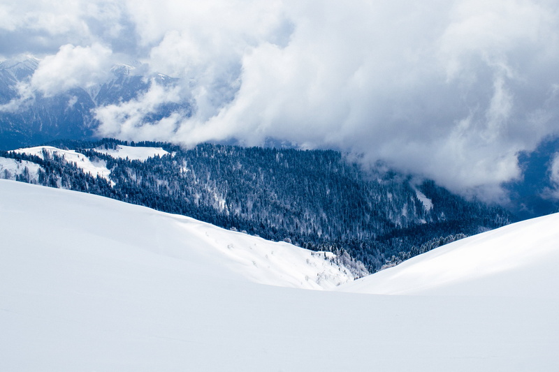tranquil scene, white, cold temperature, slopes, holiday, 2K, winter, evergreen tree, mountain range, mountains, pine tree, day, sky, panoramic, cold - Temperature
