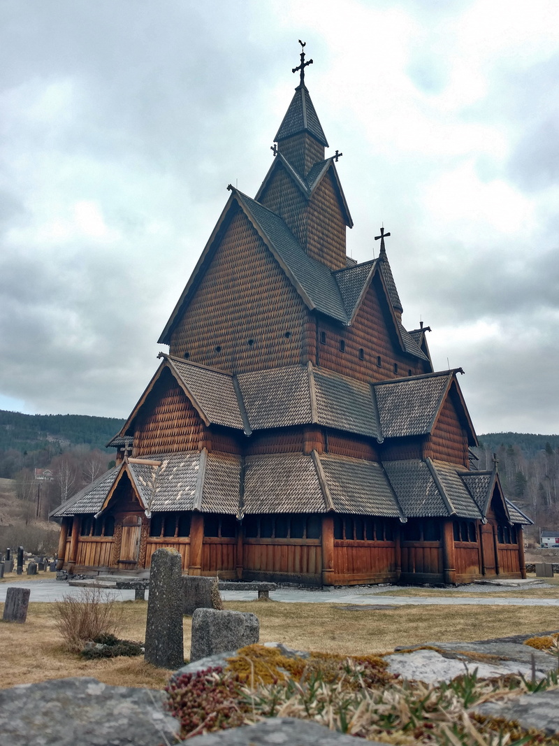 viking, spirituality, religion, roof, sky, building exterior, cloud - sky, norway, no people, heddal, belief, day, heddal stave church, nature, travel destinations