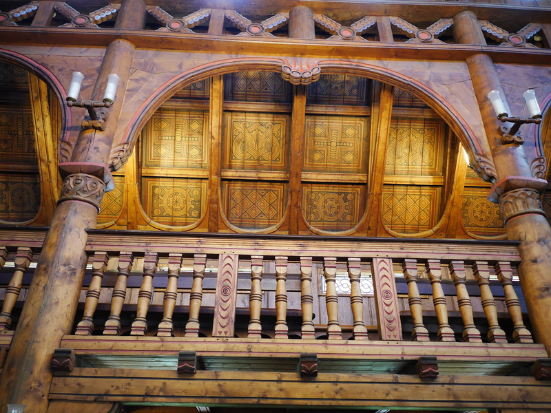 gallery, travel destinations, turned, 4K, stave church, resin, the past, wood - material, arch, support, building, no people, pattern, craft, architectural column