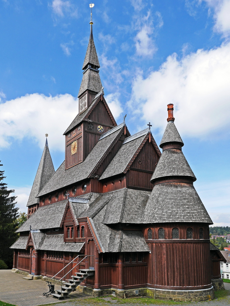 4K, spirituality, world heritage site, Heritage, ancient, house, wooden, tourism, spire, built structure, gustav adolf stave church, church tower, wooden church