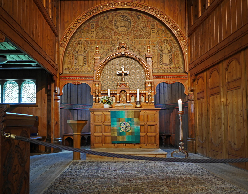 stave church, sanctuary, wood, spirituality, building, ornate, oberharz, goslar-hahnenklee, indoors, place of worship, history, artfully, belief, religion