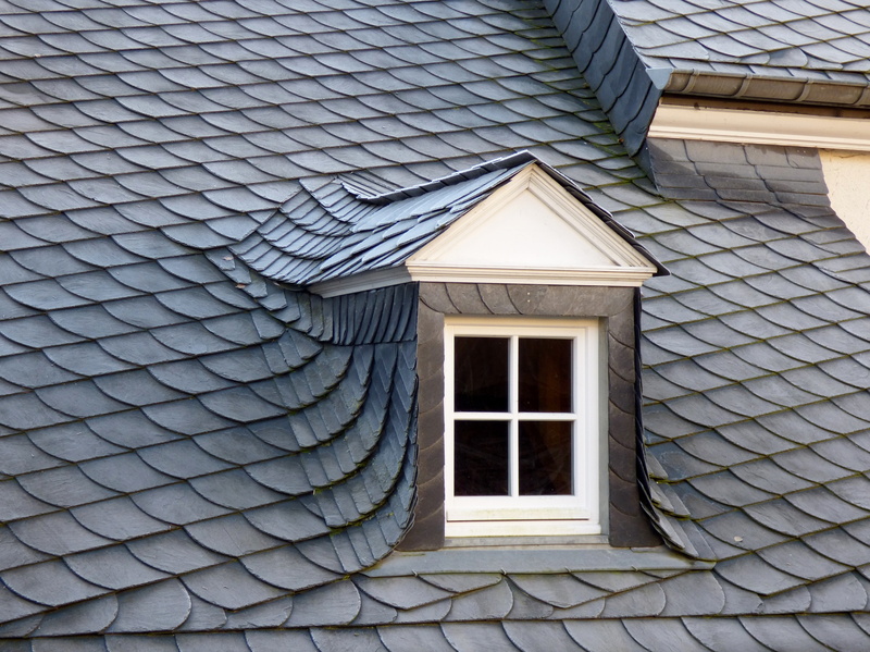 repetition, entrance, roof tile, shape, slate, architecture, built structure, outdoors, low angle view, nature, window, building exterior, pattern, day