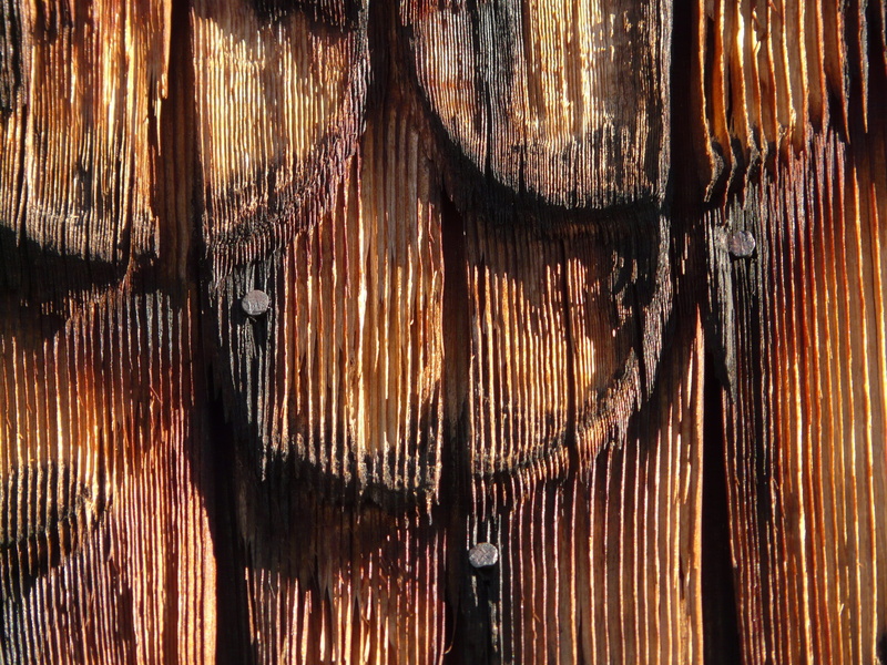 natural pattern, facade cladding, metal, wood grain, roof, backgrounds, indoors, wood shingle, illuminated, shingle, brown, textured, building, day, wall