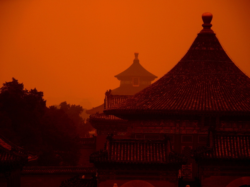 building exterior, orient, built structure, roof, religion, landmark, asia, brown, travel, china, no people, traditional, famous Place, history, historical