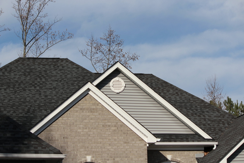 shingles, residential district, roof tile, attic ventelation, a-frame, gables, plant, cloud - sky, house, no people, place of worship, architectural style