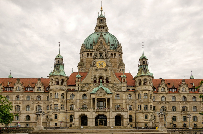 architecture, wilhelmi table, state capital, city, hanover, magnificent, new town hall, city administration, nature, sky, tourism, spirituality, spire