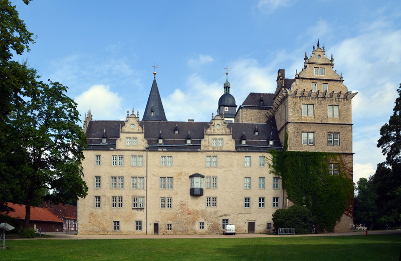 low angle view, religion, castle, no people, building, history, belief, cloud - sky, tree, historically, building exterior, the past, sky, day, built structure