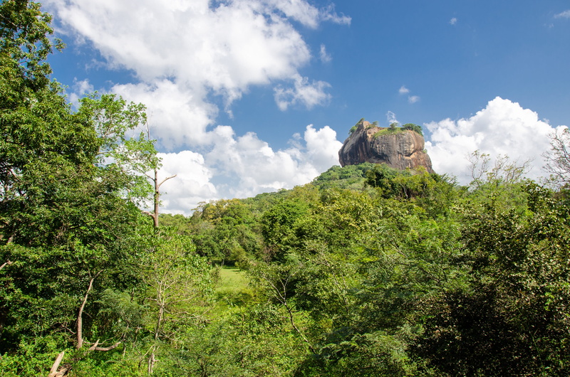 green color, landscape, scenics - nature, famous, 4K, non-urban scene, tranquility, mountain, fort, sri lanka, beauty in nature, rock, lion rock, historic