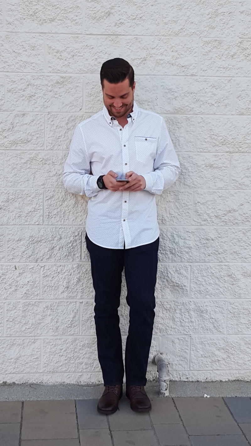 clothing, Wall, portrait, casual, standing, wall - building feature, handsome, guy, black, style, model, glamour, fashion man, men fashion, adult, white