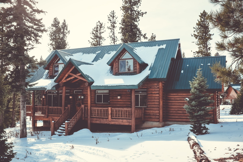 color Image, snow, cabin, no People, 4K, built Structure, plant, cold temperature, nature, log Cabin, land, cottage, forest, building, building Exterior