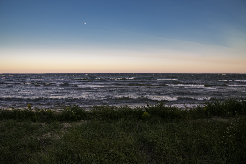 beach, land, 5K, michigan, sea, Lake Michigan, public domain, water, grass, non-urban scene, wells, Wells State Park, outdoors, park, horizon over water