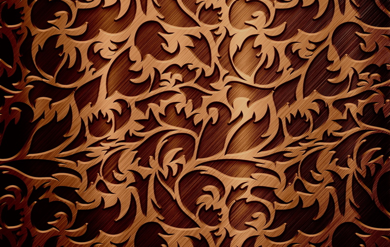 indoors, luxury, pattern, art, close-up, Pattern, design, old, abstract, brown, twigs, illustration, old-fashioned, wall - Building Feature, no People