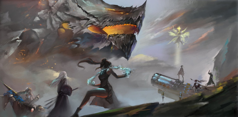 Dragon, Battle, Dungeon Fighter Online, 1080P, Video Game, Angel