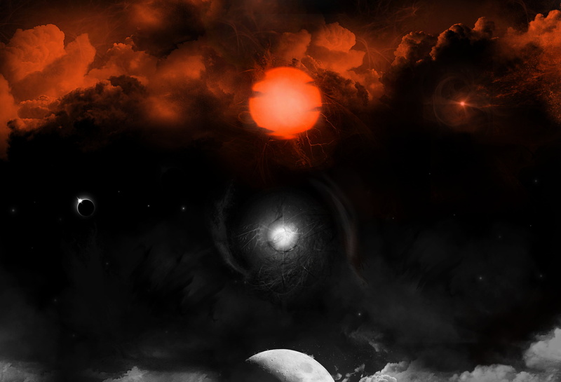 nature, space art, indoors, black, night, mystery, digital composite, solar system, red, space exploration, galaxy, spray, planet - space, no people, black background