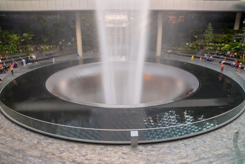 person, waterfall, group of people, water, observatory, wow, godlight, sport, city, crowd, vertical garden, jacuzzi, hot tub, human, large group of people