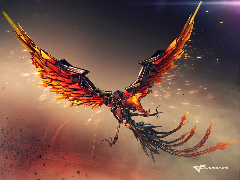 Mecha Phoenix, CrossFire, 4K, 4K