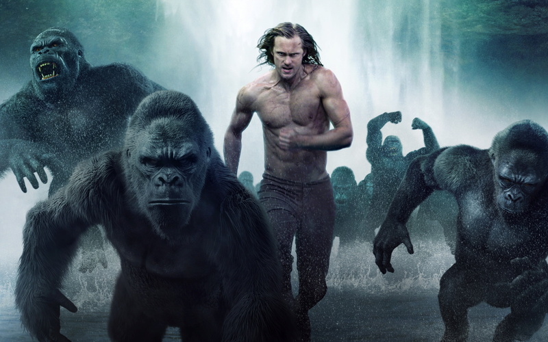 gorilla, body paint, men, rory, indoors, hollywood, waist up, young adult, digital composite, mammal, Movies, saper, 2016, movie, ape, Hollywood Movies