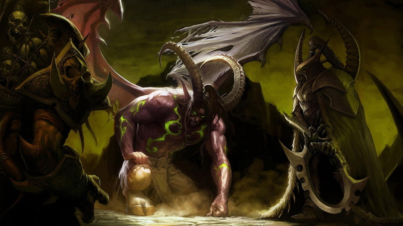 nature, herbivorous, demon, mammal, sculpture, outdoors, Illidan Stormrage, human representation, world of warcraft, arts culture and entertainment, representation