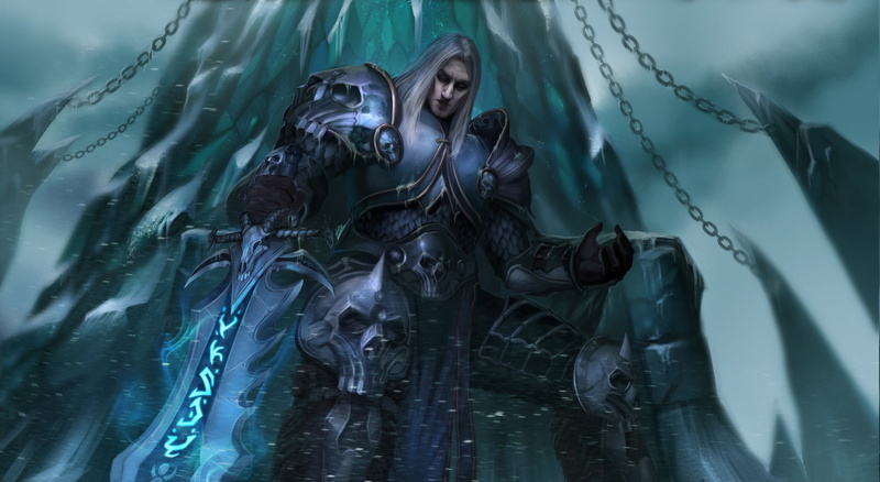 macro, law, arthas, human representation, World of Warcraft, frozen throne, sculpture, throne, Arthas Menethil, female likeness, water, lich, wow, close-up