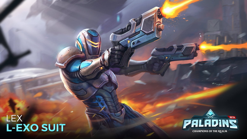 gun, soldier, 1080P, battle, Lex (Paladins), video games, video game art, digital art, Video Game Heroes, weapon, Paladins: Champions of the Realm, futuristic