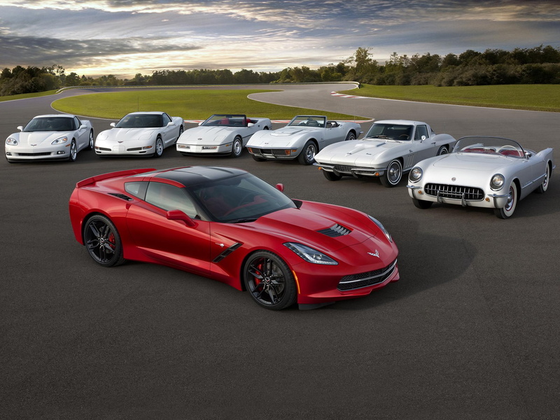 cars, bowties, c, 1080P, corvette, vettes, collection, stingray