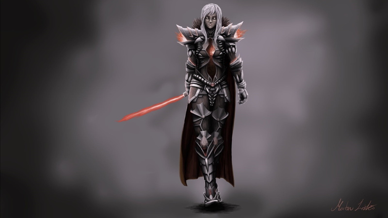 women, indoors, sword, close-up, warrior, representation, carving - craft product, studio shot, red, human representation, sculpture, art and craft, weapon