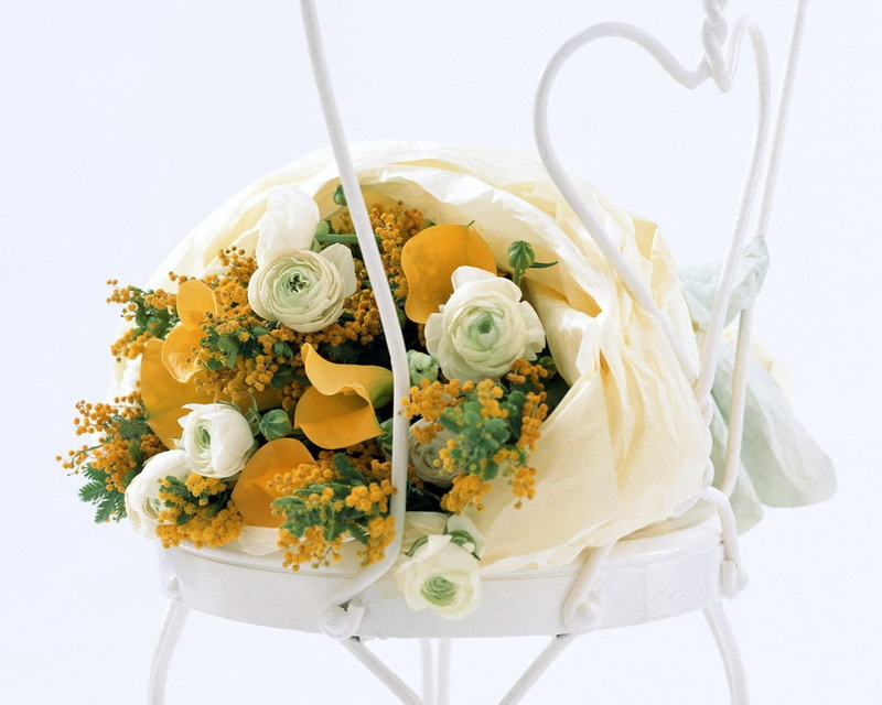 wedding, healthy eating, petal, yellow, close-up, green, garnish, rose - Flower, dinner, studio shot, 720P, vegetable, flower arrangement, plant, food