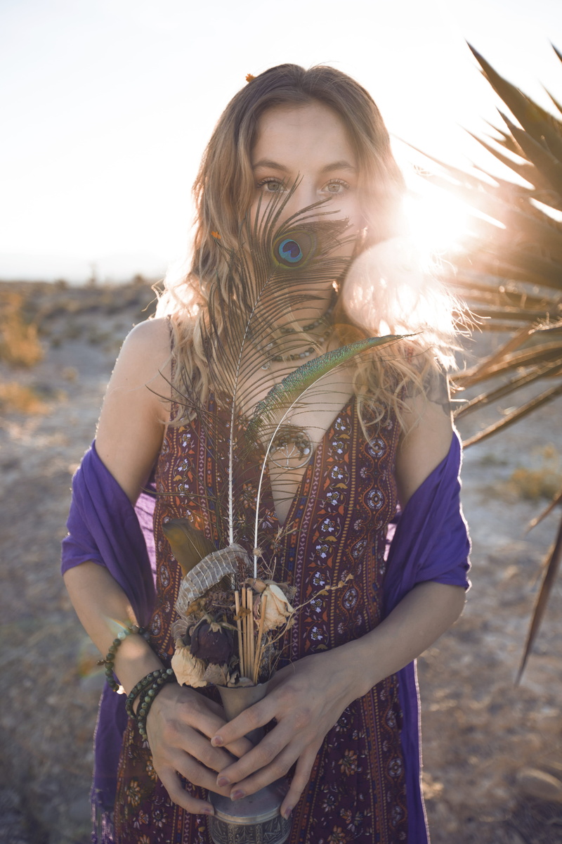 young women, standing, field, boheme, pot, sunset, sunlight, bohemian, real people, outdoors, 5K, covering, woman, young adult, lens flare, beautiful woman