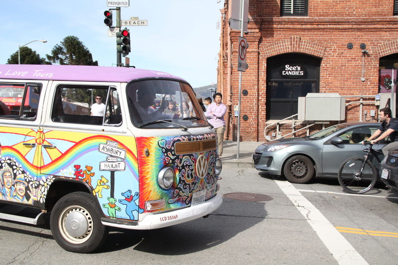 van, mode of transportation, fishermans wharf, vw, road, architecture, traveler, san francisco, wanderlust, real people, wanderlust life, motor vehicle
