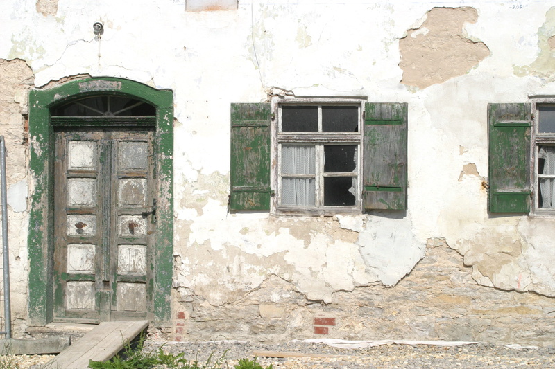 old, ruined, door, run-down, Upper Mill, building exterior, abandoned, damaged, entrance, shutters, old mill, closed, architecture, home, wall, deterioration