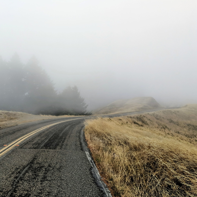road, united states, transportation, mount tamalpais, mountain, environment, mill valley, fog, cycling, landscape, non-urban scene, day, scenics - nature