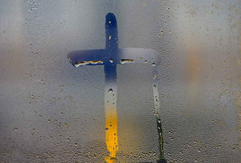 built structure, day, protection, safety, security, doorknob, textured, drops, indoors, backgrounds, no people, close-up, concrete, dripping, metal, wall - building feature