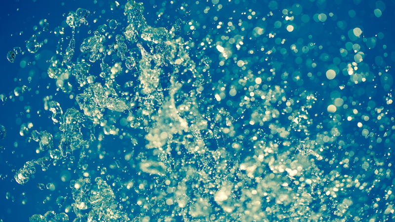5K, water, splashing, 5k uhd, blue, motion, full frame, cold temperature, backgrounds, freshness, abstract, bubble, refreshment, liquid bubble, nature