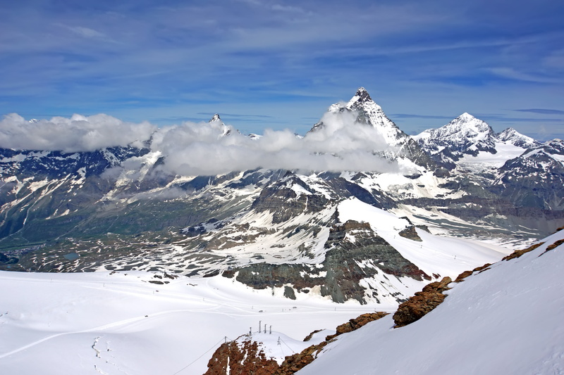 outdoors, snow mountain, platform, Di, VC, 5K, Time to Go, cloudy, III, I am Canadian, Trafalgar, winter, tour, snow, nature, Matterhorn, europe, mountain