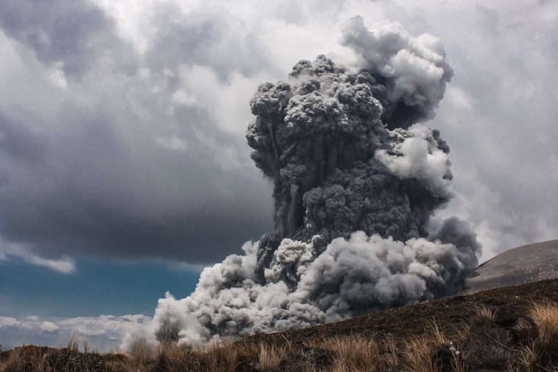 smoke, nature, clouds, warning sign, pollution, communication, volcanic crater, power in nature, smoke - physical structure, ash, natural phenomenon, outdoors