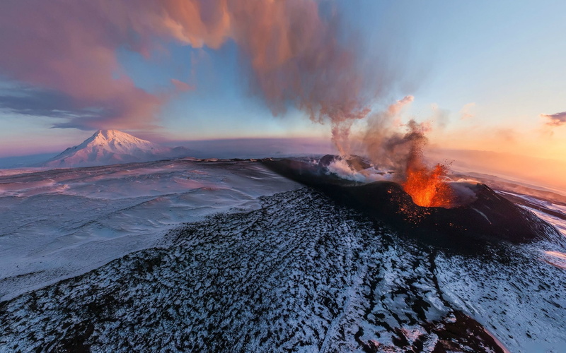1080P, erupcion, volcan, naturaleza, lava, fuego