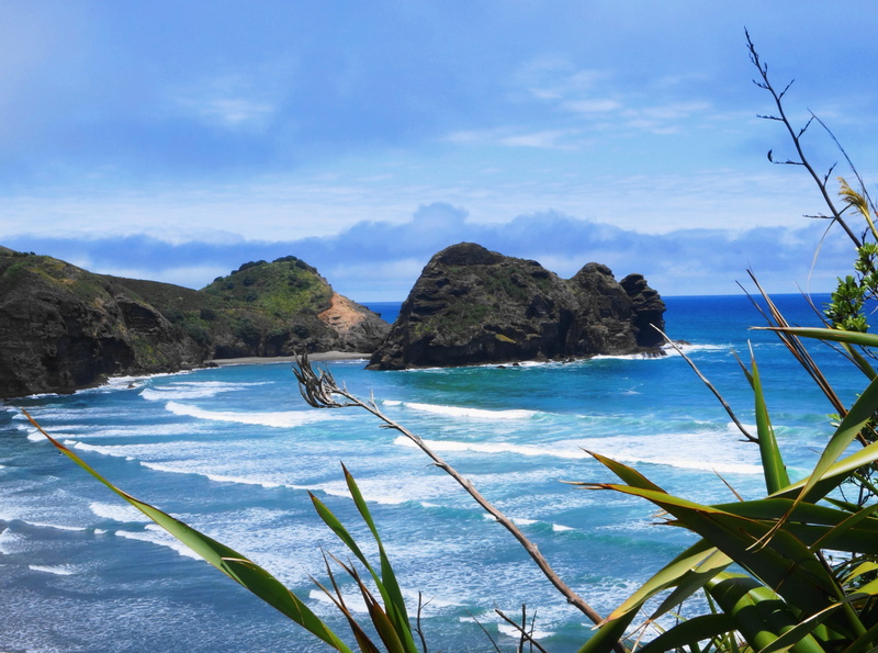sunny, nature, plant, tranquil scene, blue ocean, no people, tranquility, mountain, background, 4K, landscape, New Zealand, new, zealand, beauty, transportation
