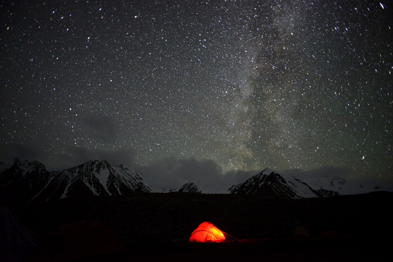 environment, sky, night, space, snowcapped mountain, outdoors, non-urban scene, star - space, galaxy, active volcano, nature, mountain, night sky computer desktop backgrounds