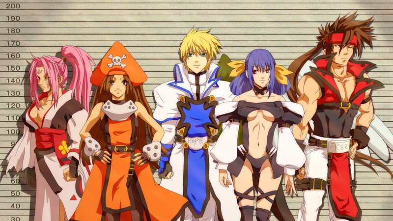 guilty gear, guilty, sol badguy, dizzy, group, characters, fighters, 1080P, games, video games, ky kiske, line