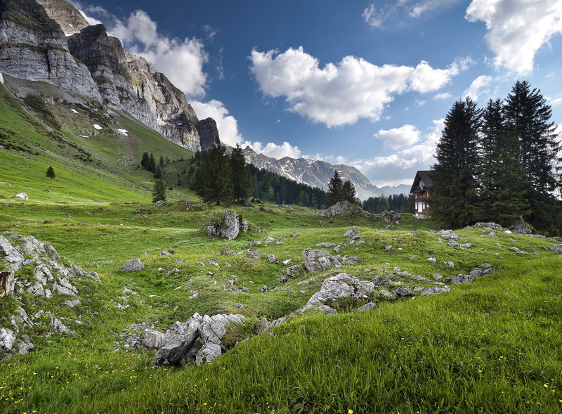 environment, polarised, hd, Countryside, rock - object, conifer, Landscape, prominent, alpstein, ausserrhoden, hinterland, swiss, viewpoint, tranquil scene