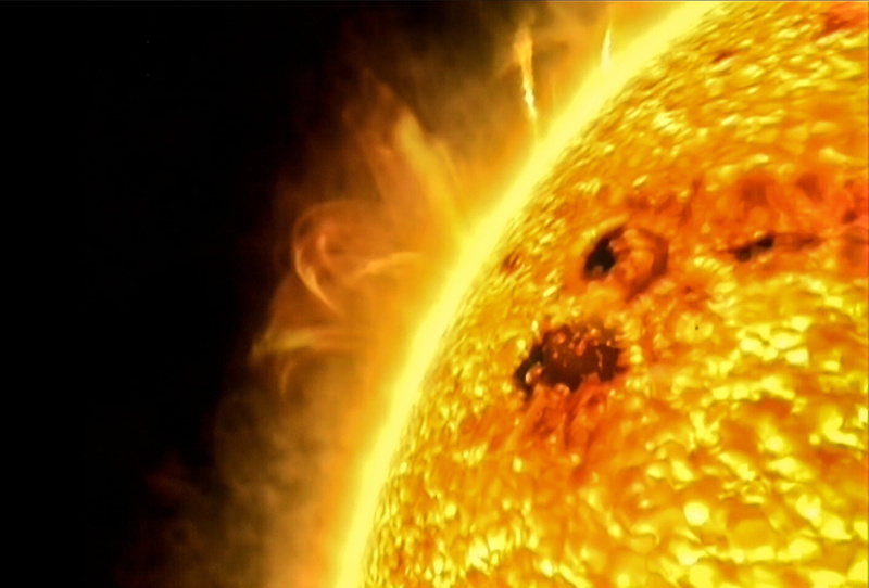burning, heat - Temperature, prominences, black background, 1080P, fire - Natural Phenomenon, space, vibrant color, sparks, exploding, no people, fire